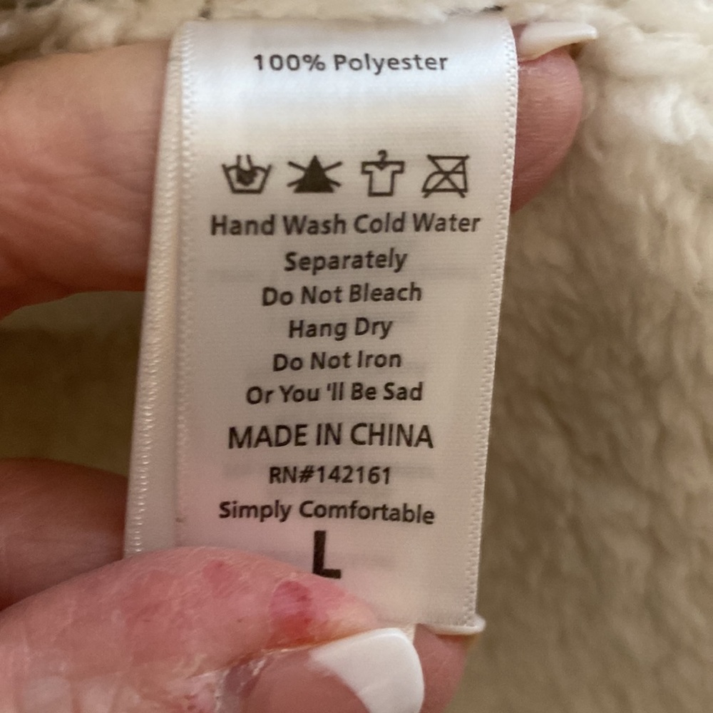 Lularoe Marlow Faux Shearling Vest - Picture 3 of 3
